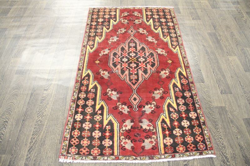 Persian Traditional Vintage Wool  3.2 X 5.7 Handmade Rugs Oriental Rug Carpet