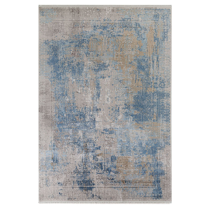 Olimpos Abstract Design Rug (V2) - Blue