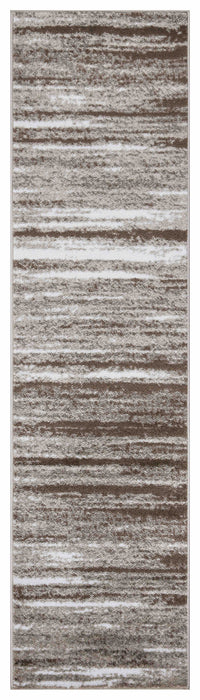 Palma Striped Modern Rug - Brown