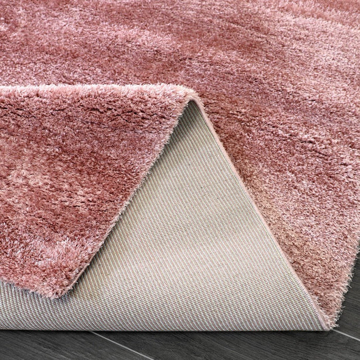 Puffy Shimmer Pink Shaggy Rug