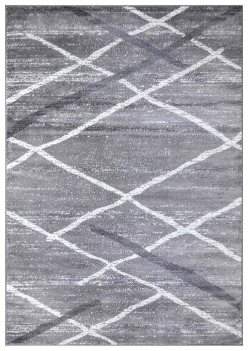 Salvador Geometric Modern Rug V1 - Grey