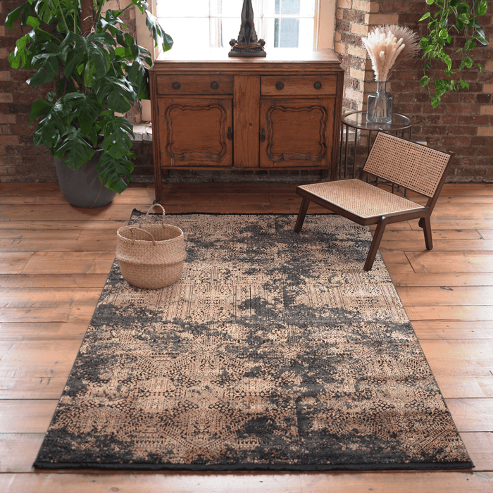 Luxy Bronze Faded Rug - Bronze