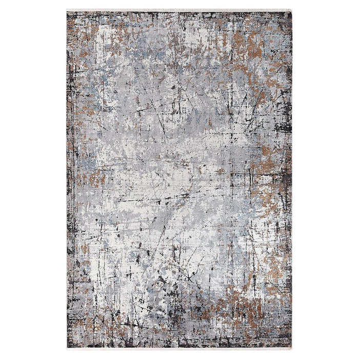 Kalipso Abstract Design Rug (V3) - Grey