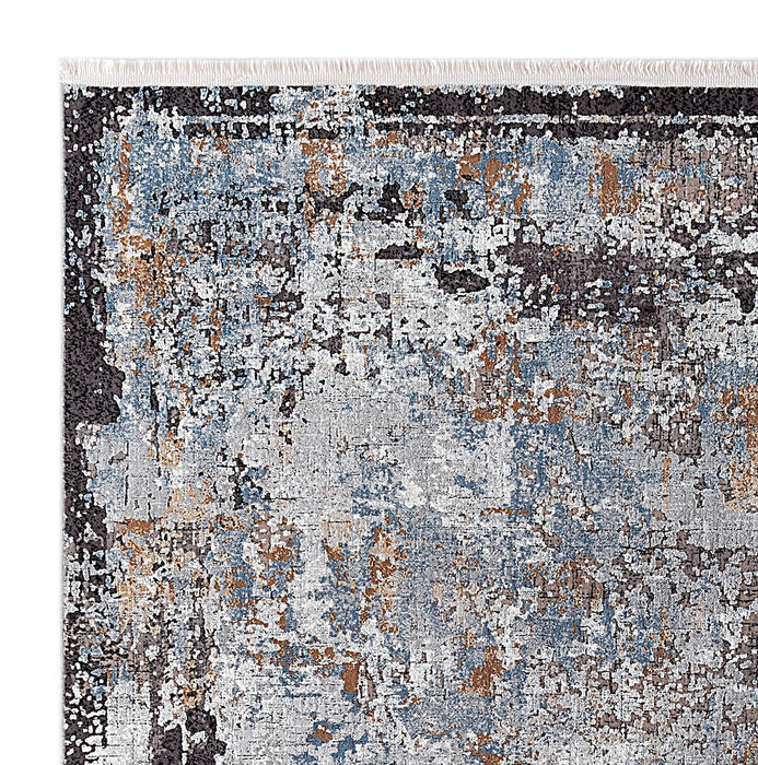 Kalipso Abstract Design Rug (V4) - Grey
