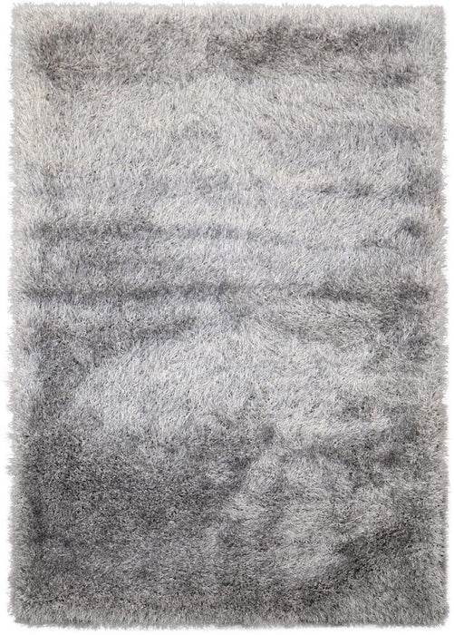 Lily Shimmer Grey Shaggy Rug