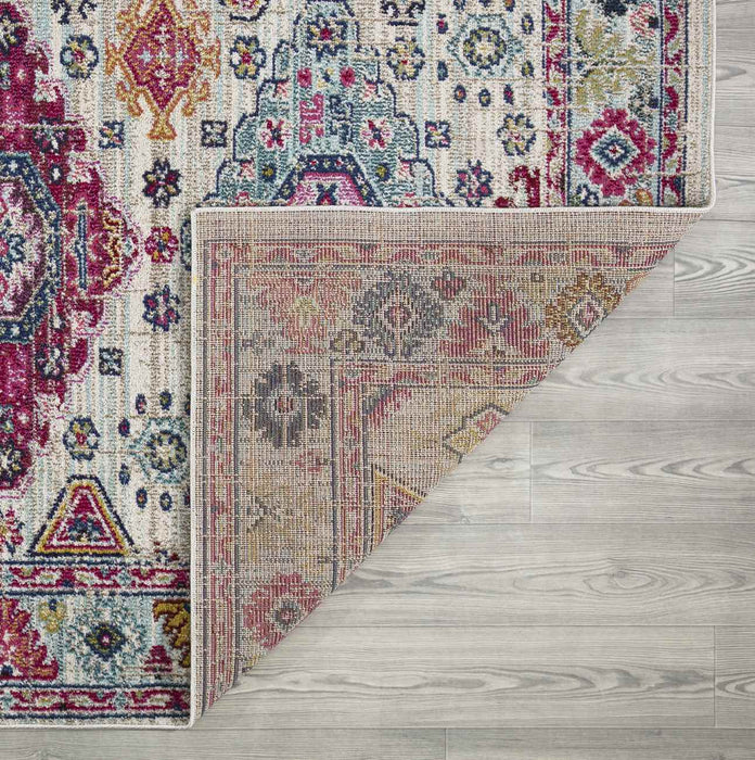 Miami Medallion Design Rug - Cream