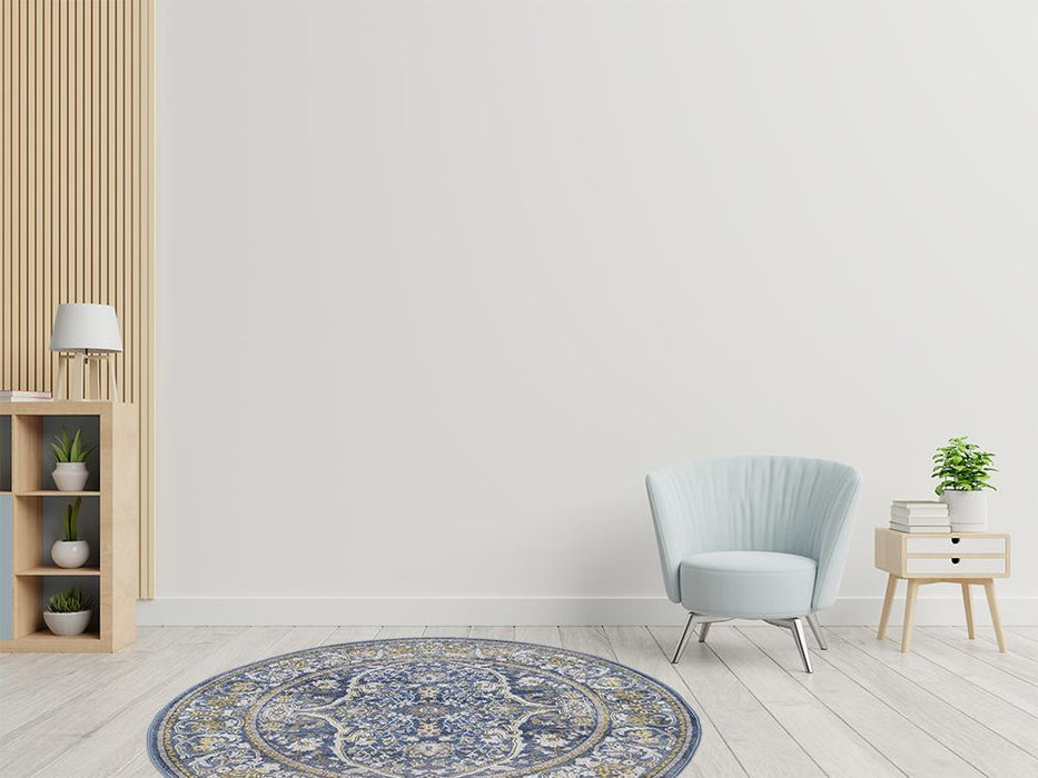 Monaco Floral Rug V1 - Blue