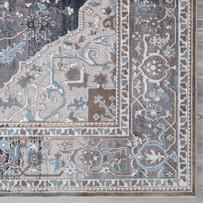 New York Grey Traditional Rug