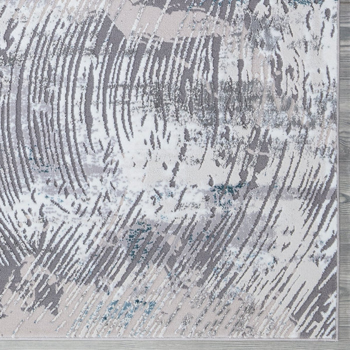 New York Grey Wave Rug - Grey