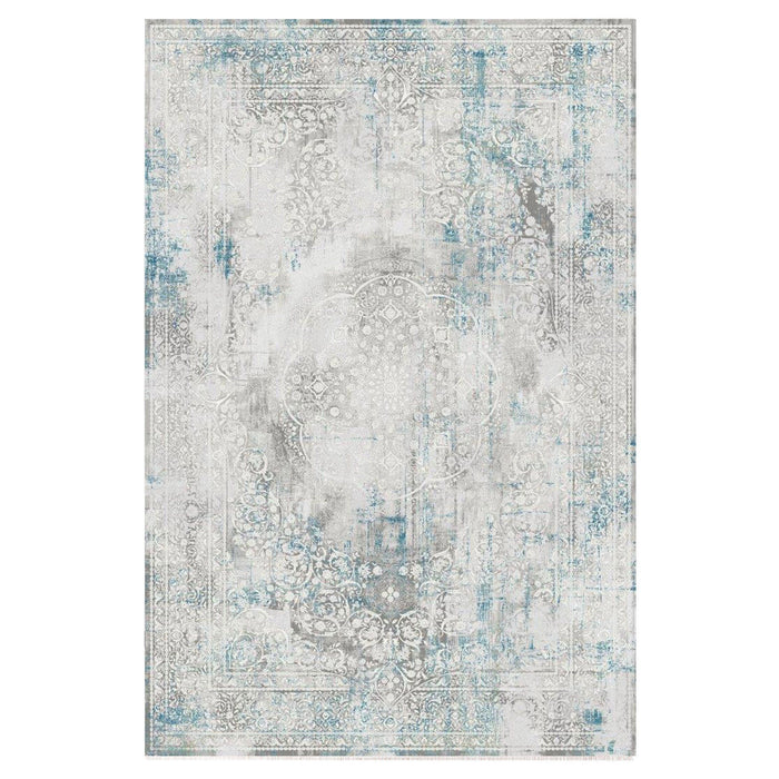 Olimpos Traditional Faded Rug (10) - Blue