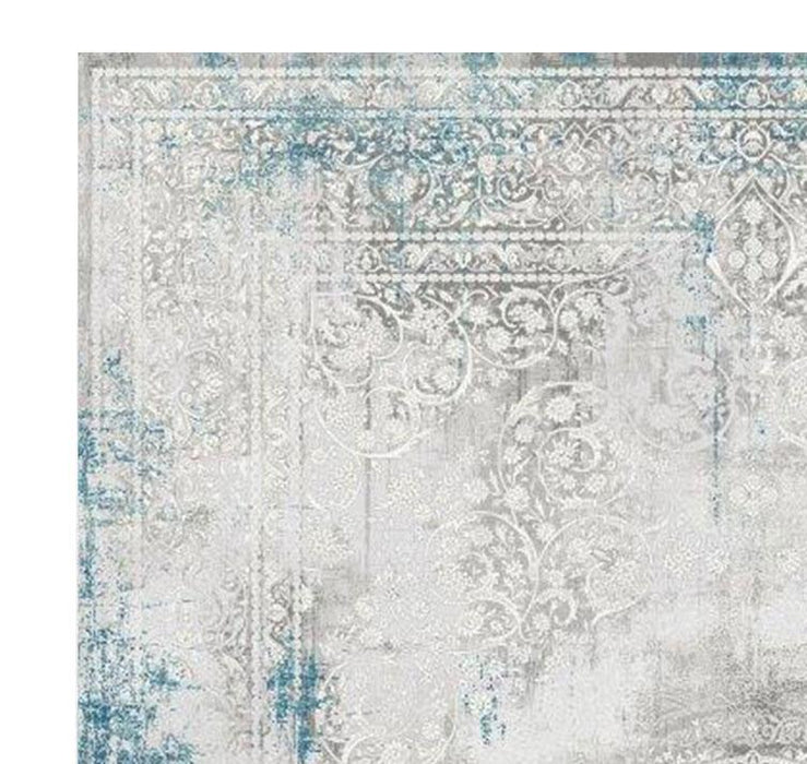 Olimpos Traditional Faded Rug (10) - Blue