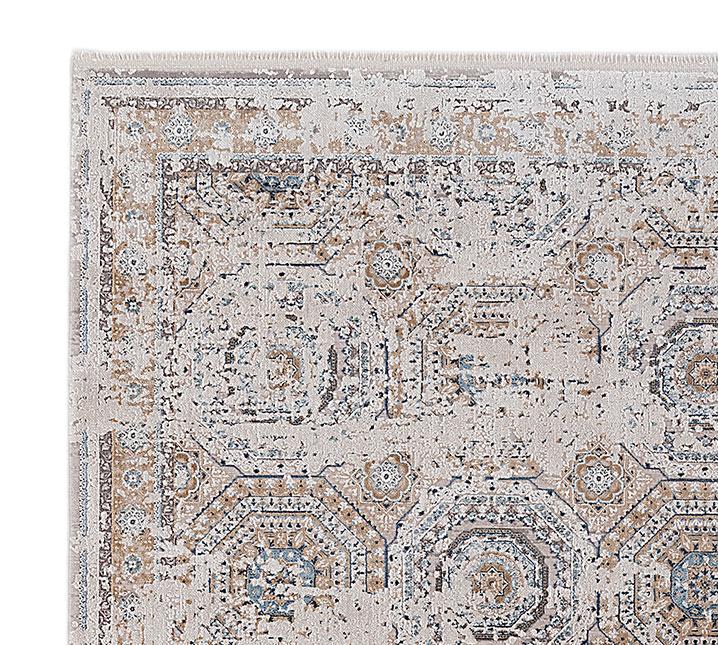Olimpos Traditional Faded Rug (V9) - Beige