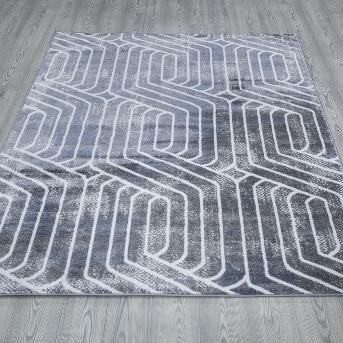 Paris Contemporary Rug V3 - Blue