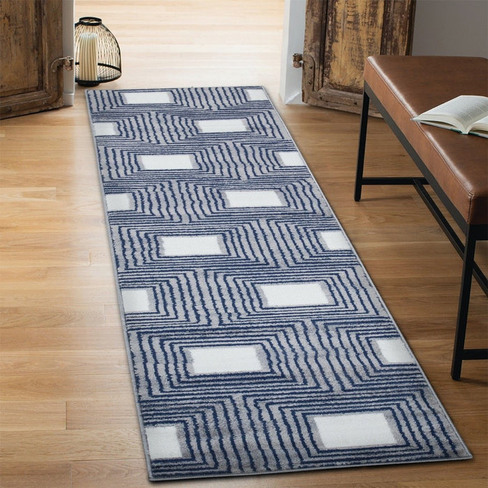 Paris Diamond Rug V2 - Navy