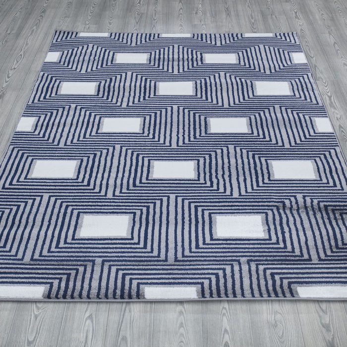 Paris Diamond Rug V2 - Navy