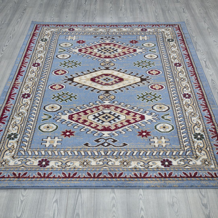 Qashqai Multi Medallion Rug V2 - Blue
