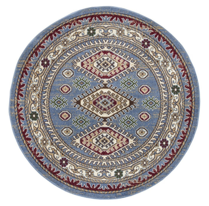 Qashqai Multi Medallion Rug V2 - Blue