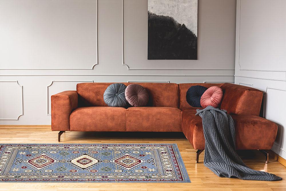 Qashqai Multi Medallion Rug V2 - Blue