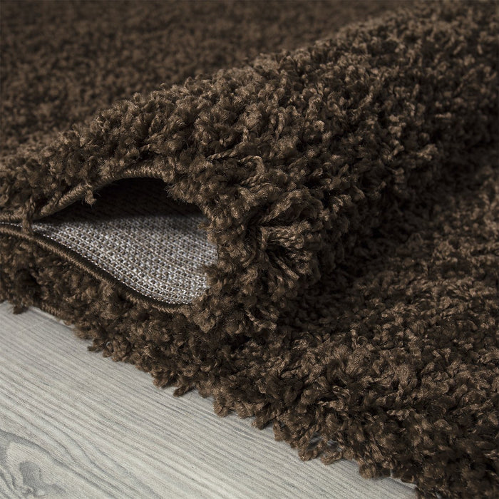 Shaggy Plain Brown Rug