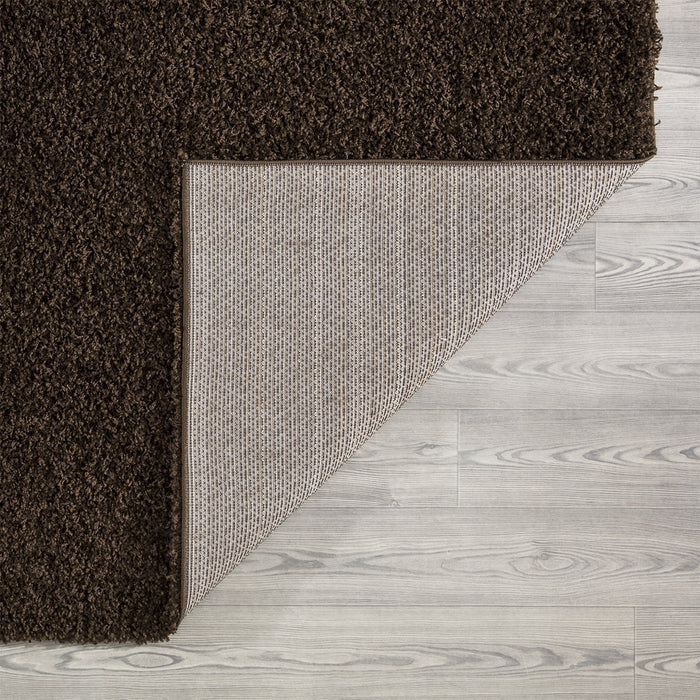 Shaggy Plain Brown Rug