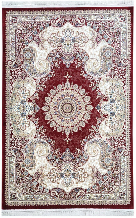 Sicily Traditional Medallion Rug (V17) - Red