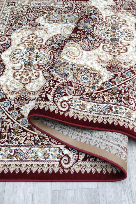 Sicily Traditional Medallion Rug (V17) - Red