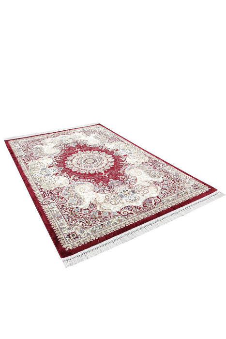 Sicily Traditional Medallion Rug (V17) - Red