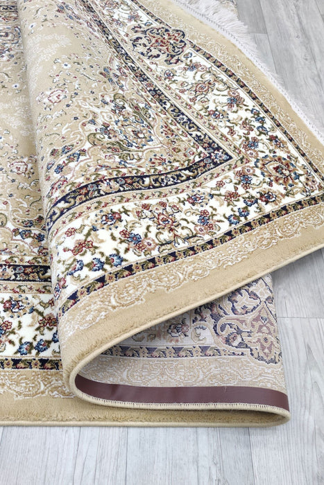 Sicily Traditional Medallion Rug (V3) - Beige