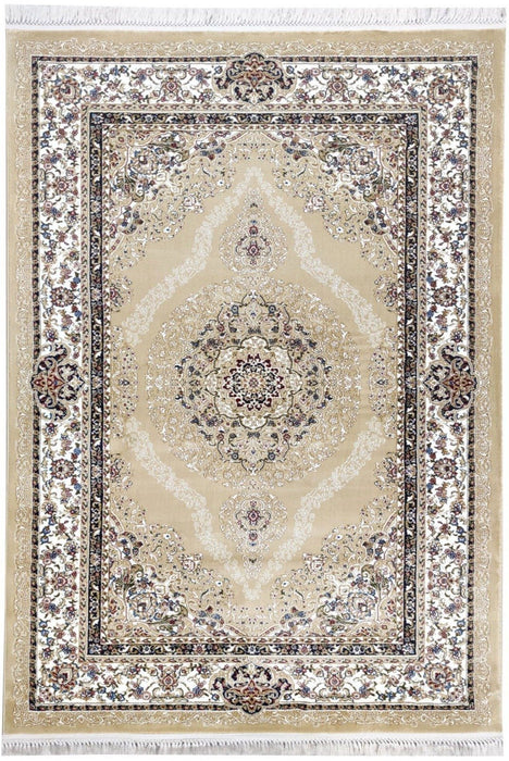 Sicily Traditional Medallion Rug (V3) - Beige