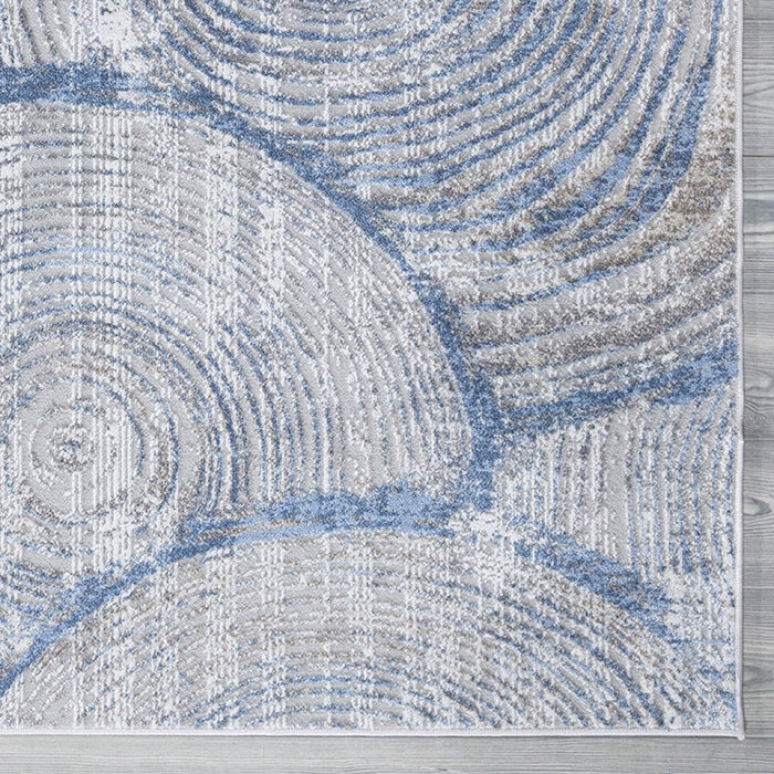 Stratus Circular Rug Blue - Blue