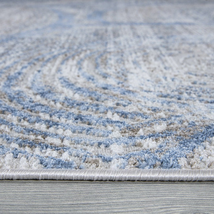 Stratus Circular Rug Blue - Blue