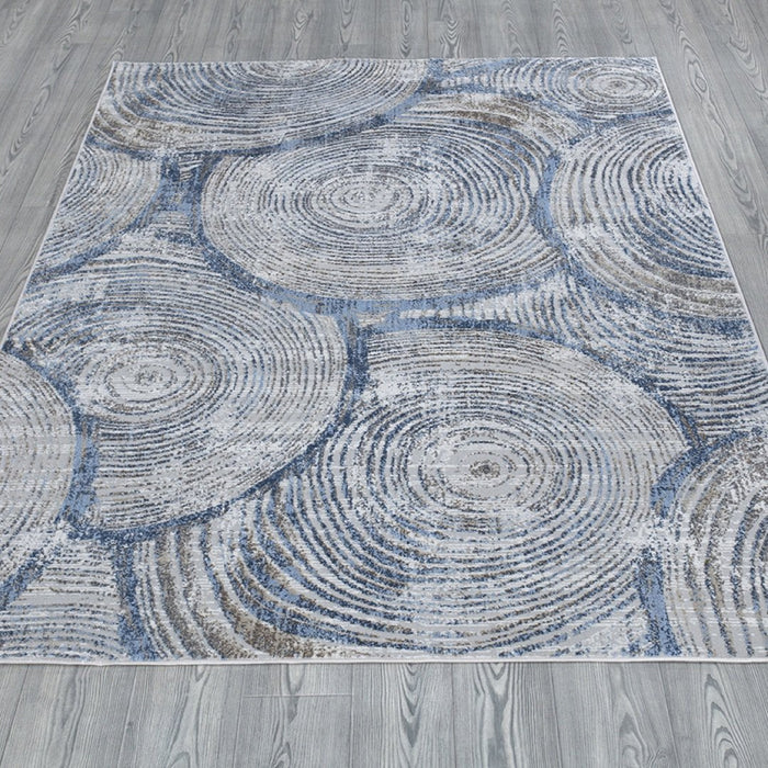 Stratus Circular Rug Blue - Blue