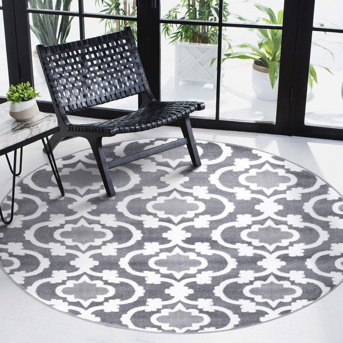 Trendy Moroccan Modern Rug - Grey