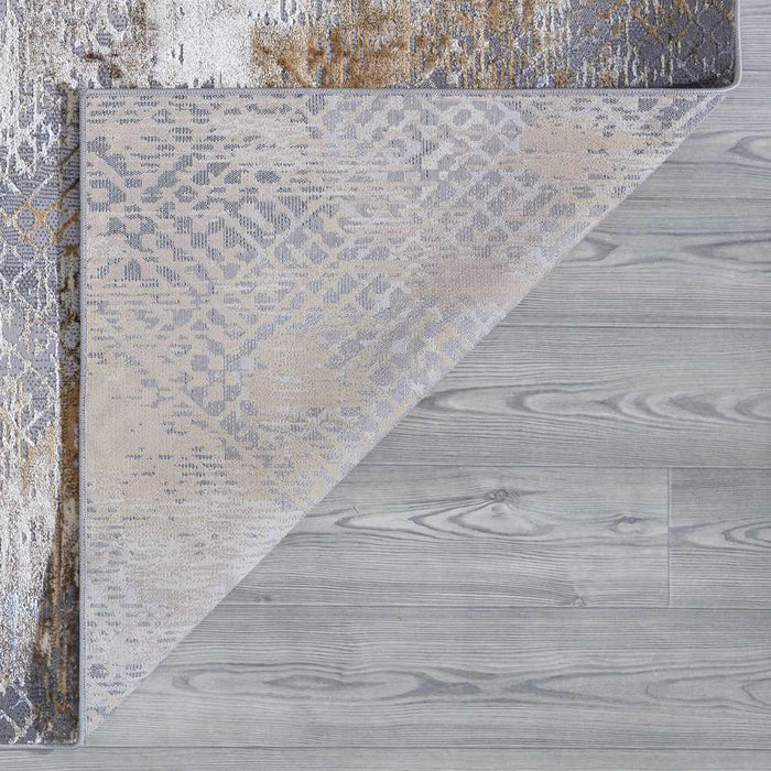 Velar Abstract Design Rug (V3) - Grey