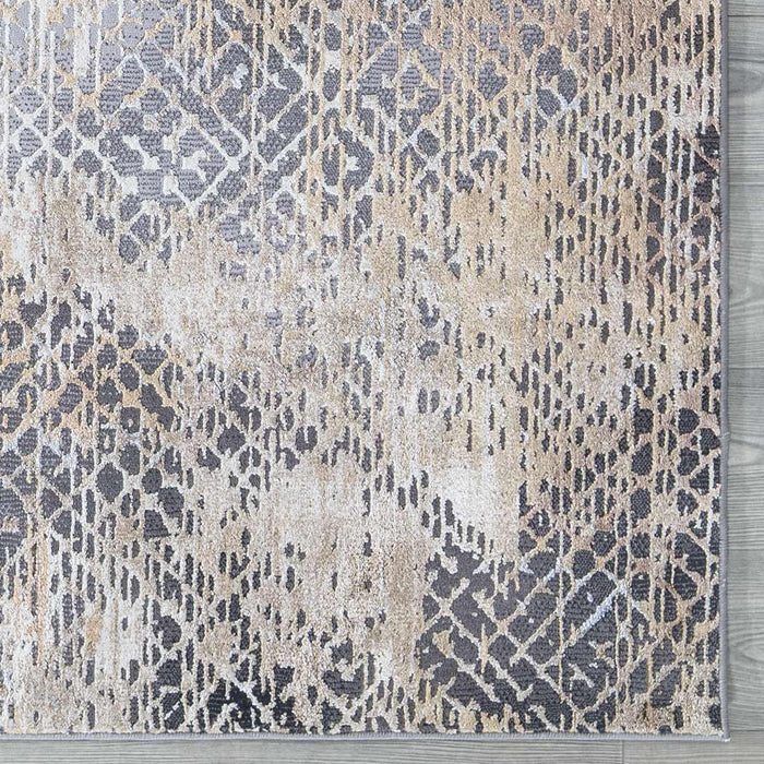 Velar Abstract Design Rug (V3) - Grey