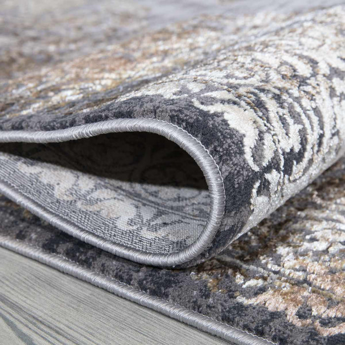 Velar Traditional Faded Rug - Grey
