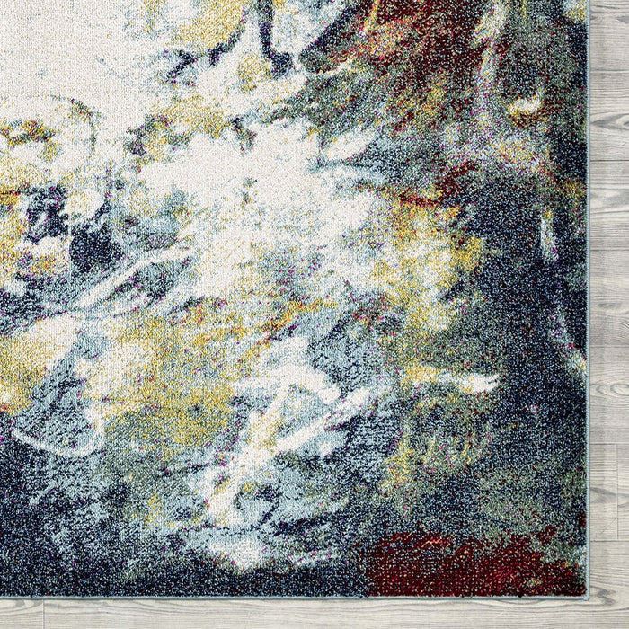Venus Abstract Design Rug (V1) - Blue