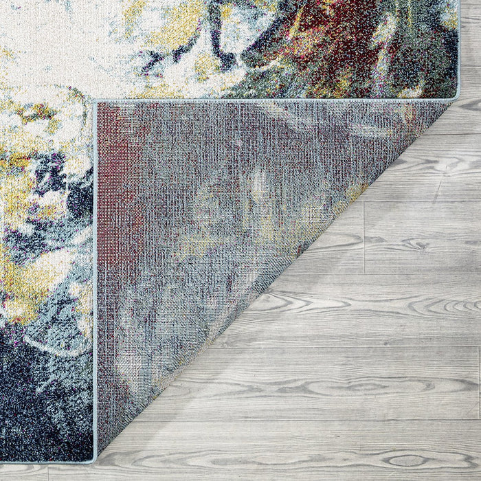 Venus Abstract Design Rug (V1) - Blue