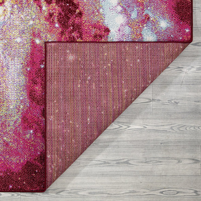 Venus Galaxy Design Rug (V1) - Red
